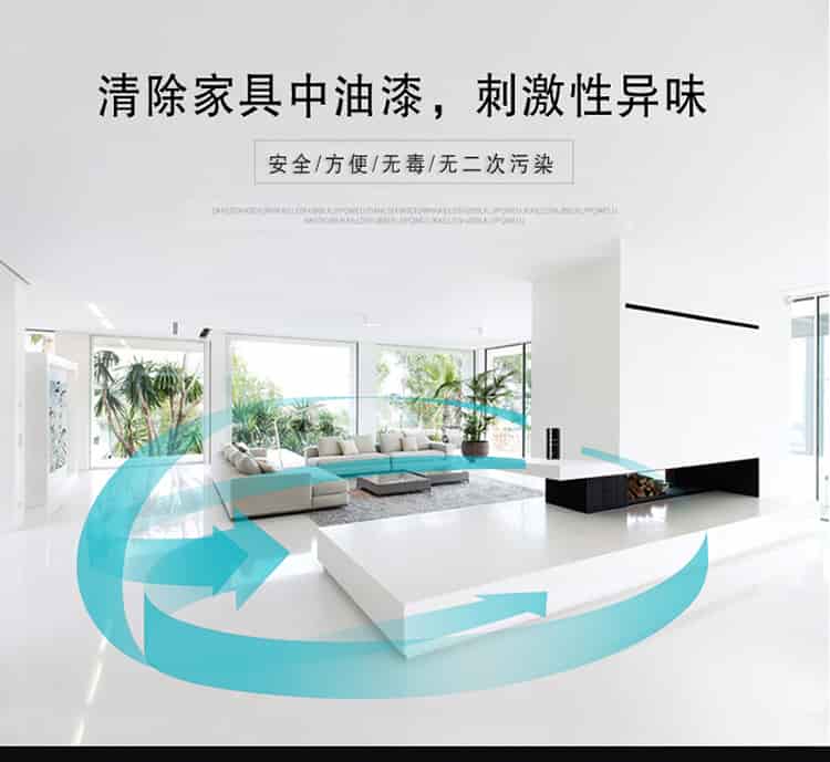 清除家具中油漆，刺激性異味，安全，方便，無毒，無二次污染