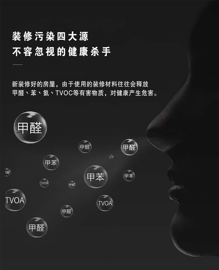 裝修污染四大源 不容忽視的健康殺手 新裝修好的房屋沒有雨使用的裝修材料往往會釋放甲醛、苯、氨、TVOC等有害物質(zhì)，對健康產(chǎn)生危害。  身體的哪些警報？反應(yīng)著室內(nèi)已經(jīng)超標嚴重！